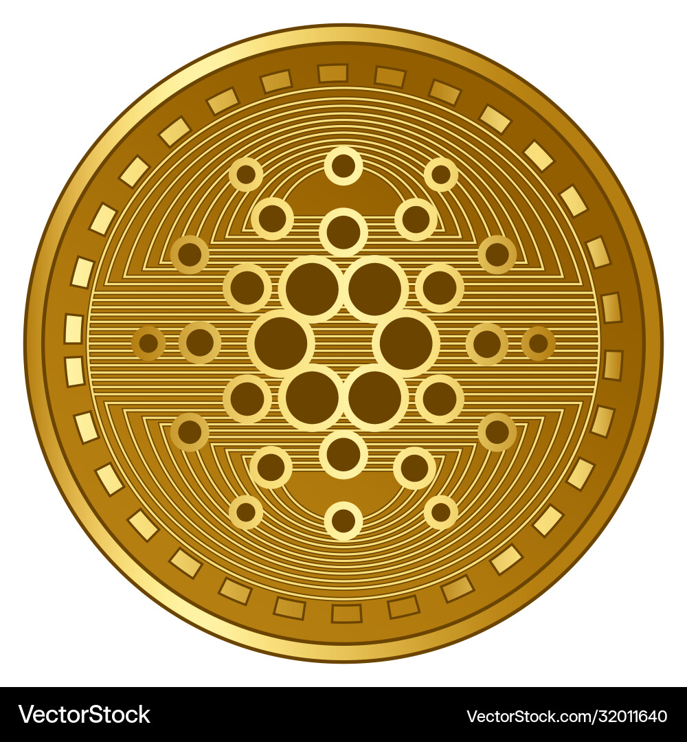 Cardano Cryptocurrency Coin – Royalty-Free Vector | VectorStock