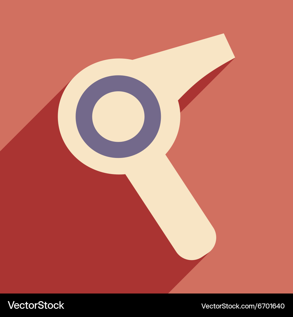 Flat with shadow icon and mobile application Vector Image
