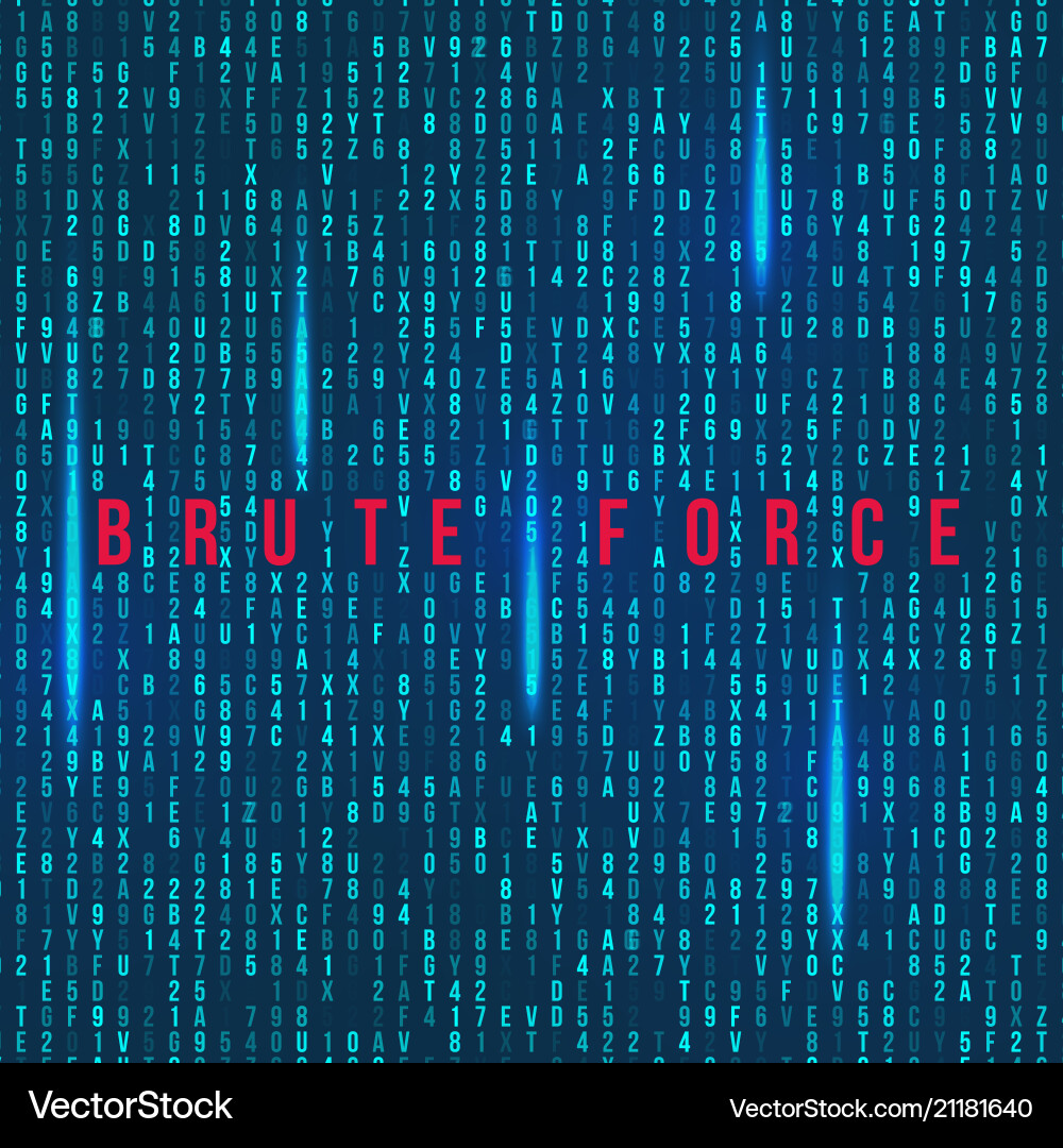 Hexadecimal Code Matrix Attack vector image
