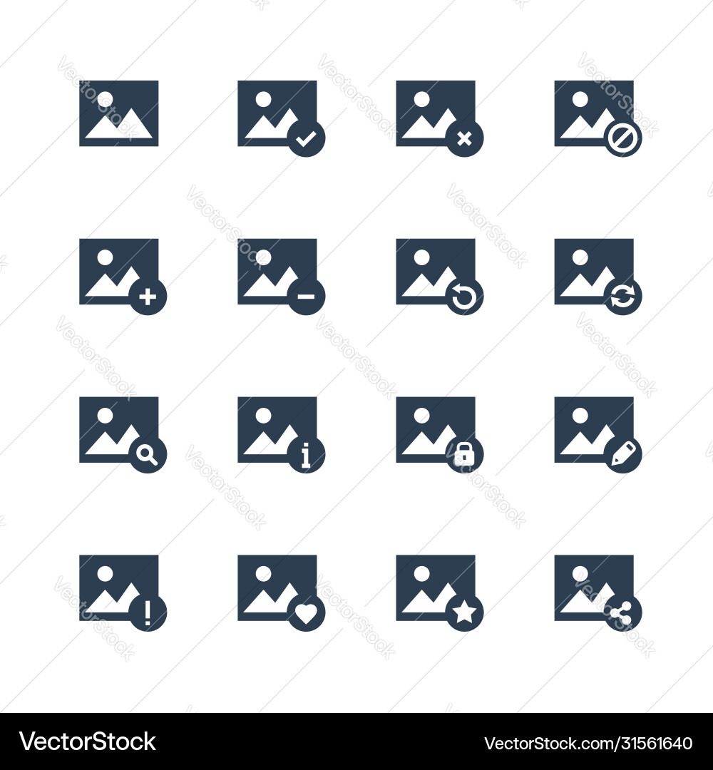 Image and photo gallery application related icon Image and photo gallery application related icon vector image