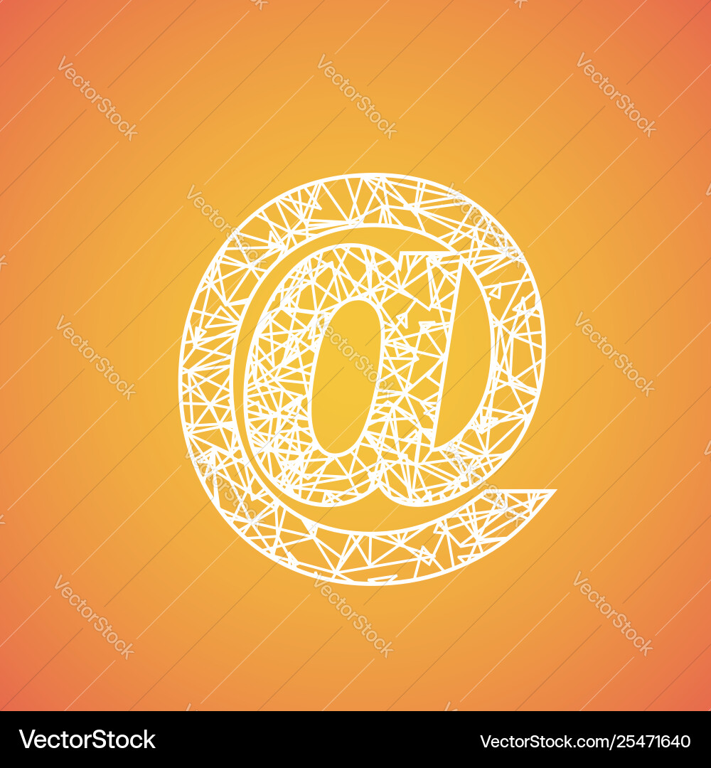 Net font from a typeset vector image