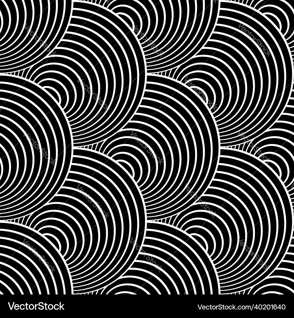 Op Art Circular Pattern vector image