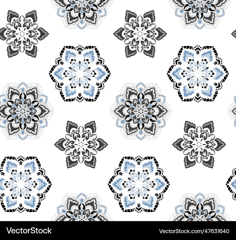 Seamless pattern with decorative circles Seamless pattern with decorative circles vector image