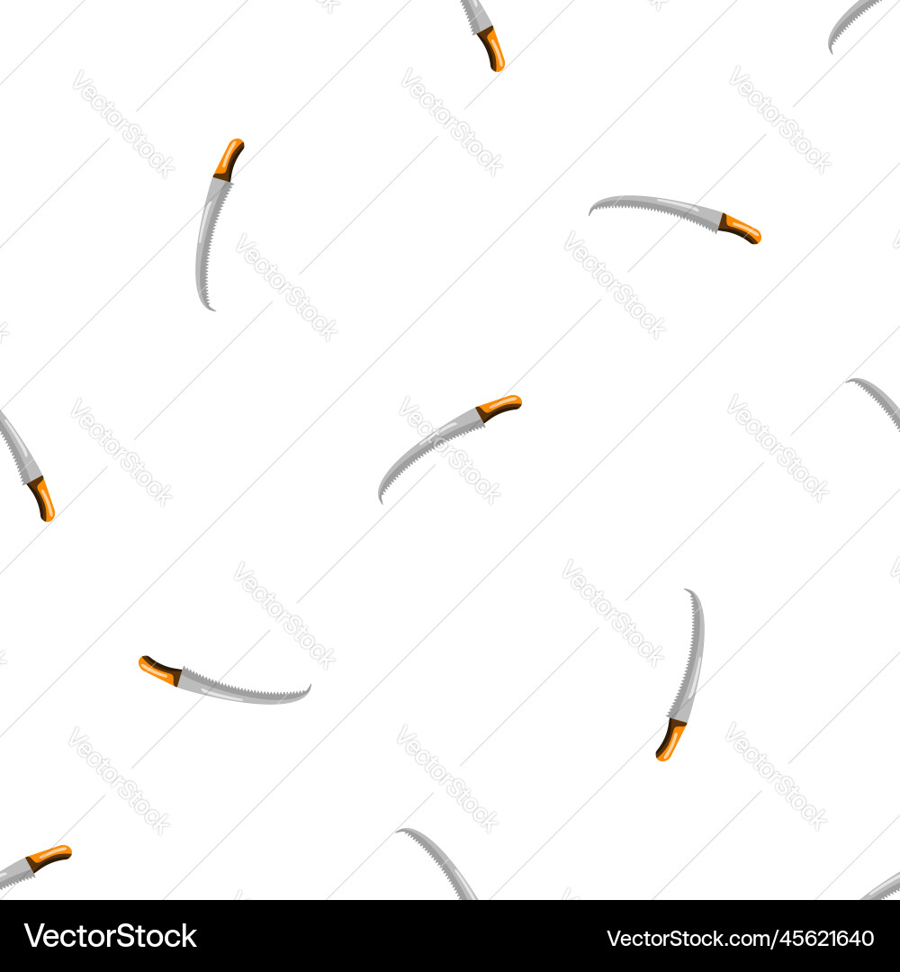 Tree hand saw pattern seamless Vector Image