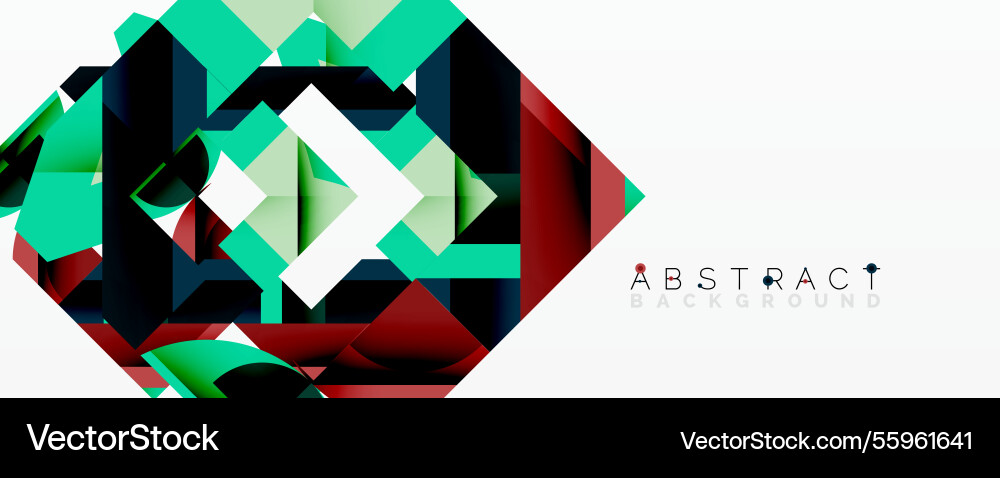 Abstract geometric composition with interlocking Abstract geometric composition with interlocking Vector Image