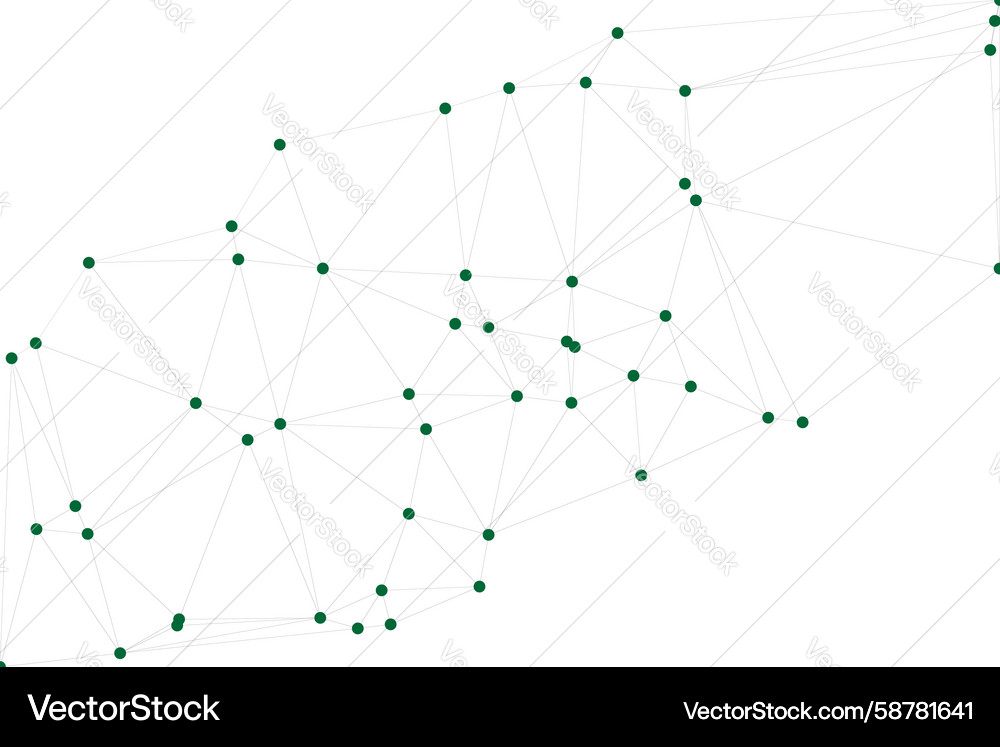 Abstract geometric network mesh background Vector Image