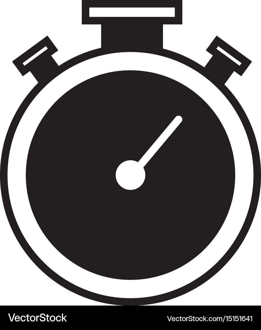 Chronometer timer isolated icon vector image