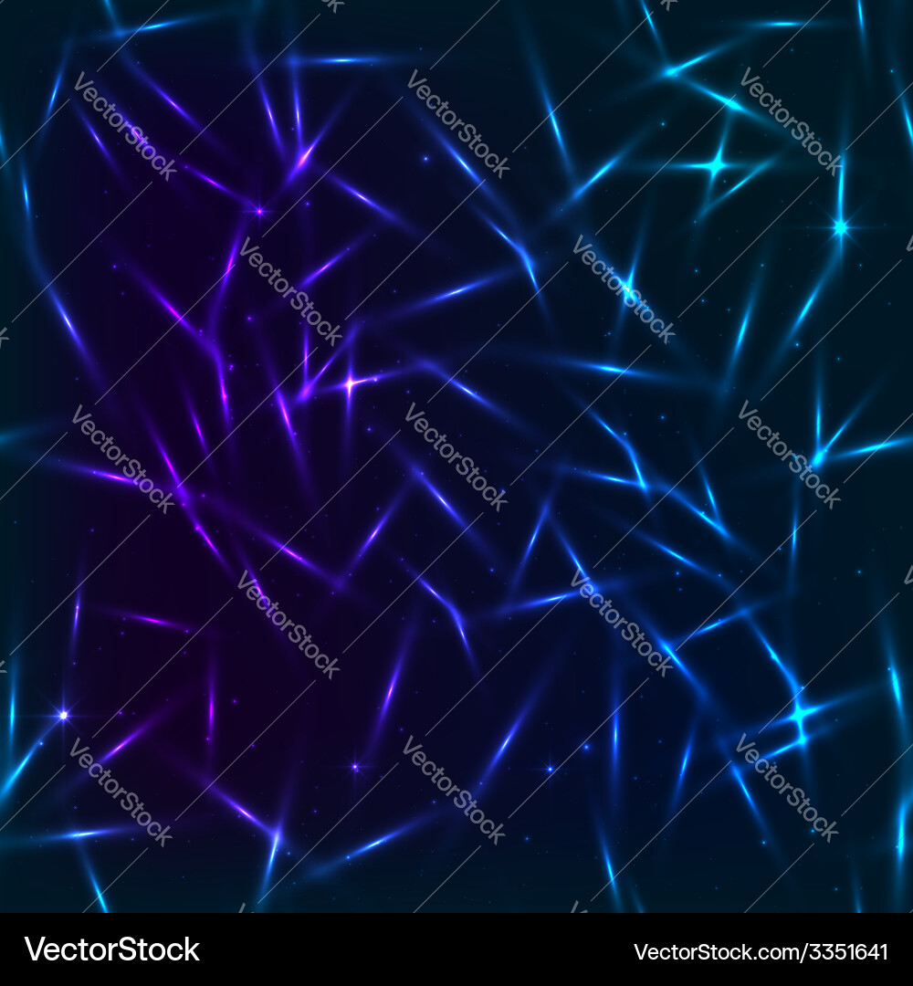 Cosmic Blue Abstract Lights Background Royalty Free Vector