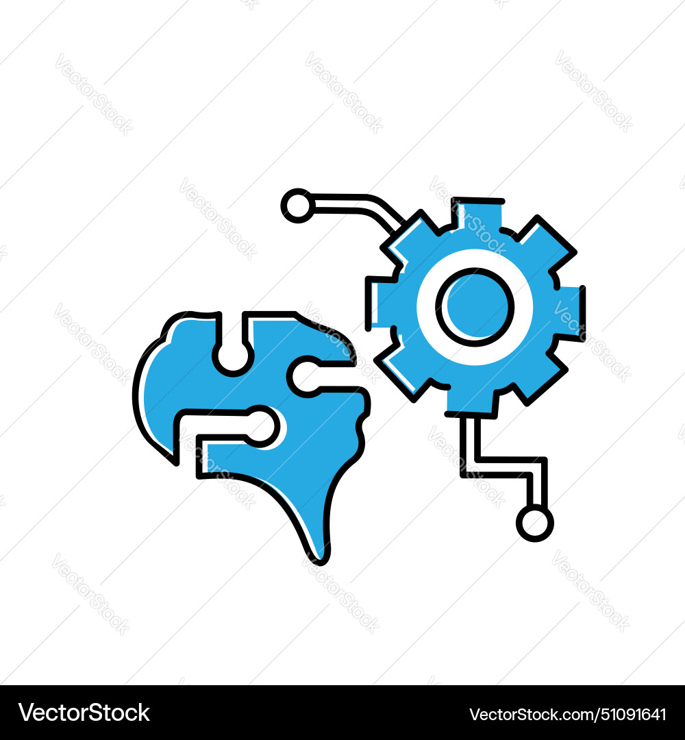Data pattern discovery icon design Vector Image