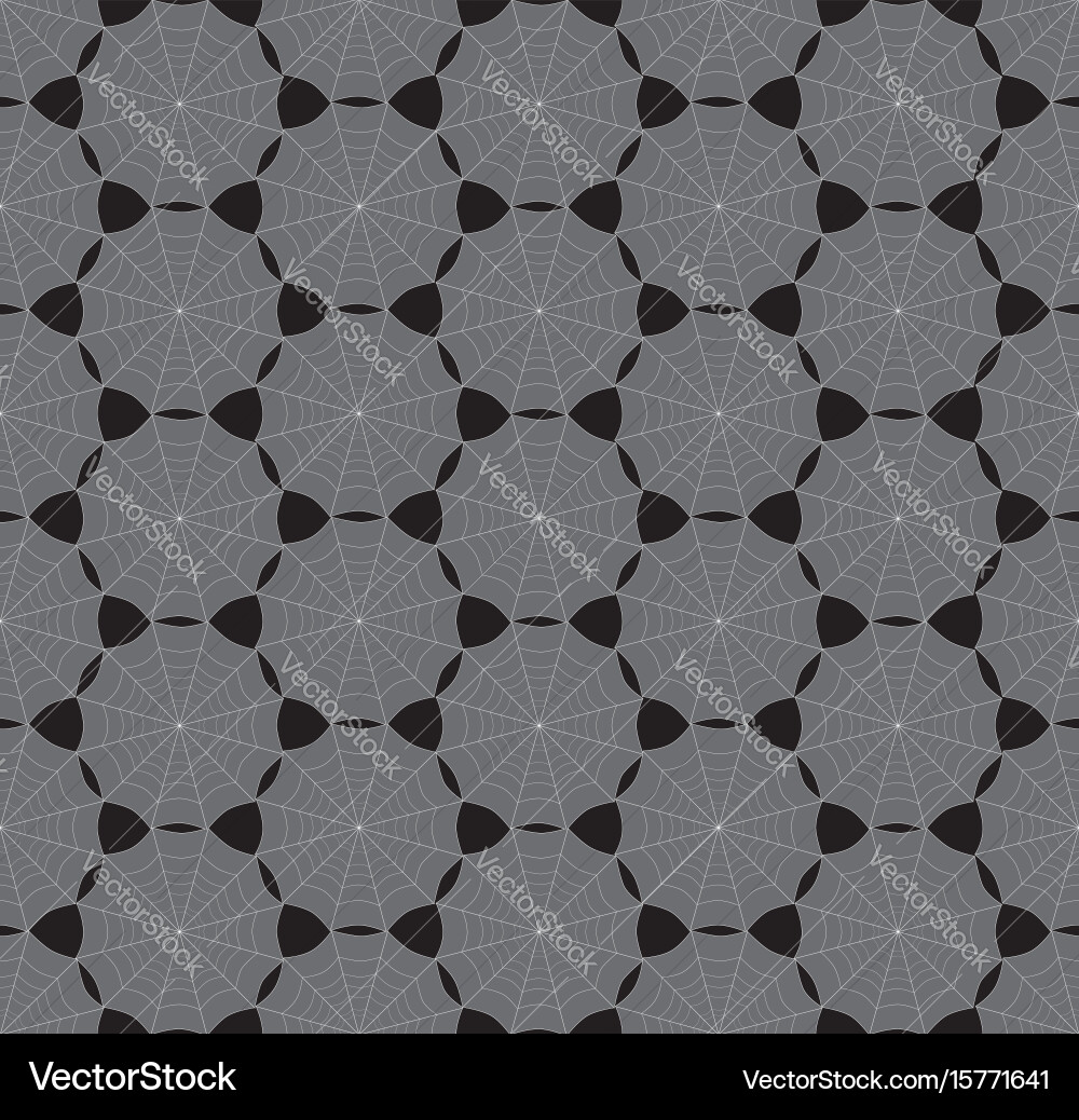 Geometric shape seamless line web pattern nature Vector Image