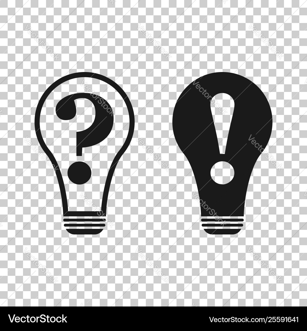 Lightbulb - Idea & Solution Icon vector image