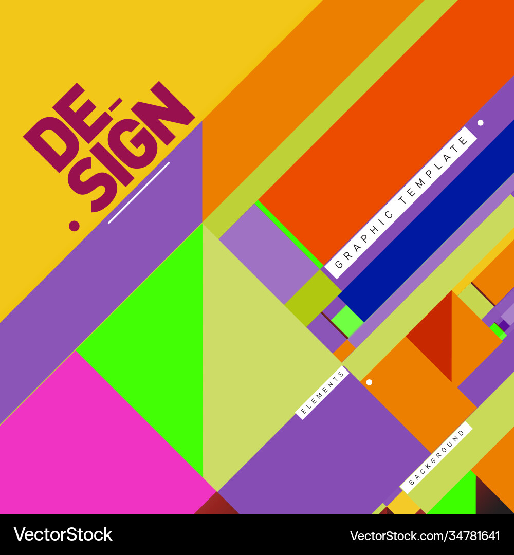 Modern colorful background material design Vector Image