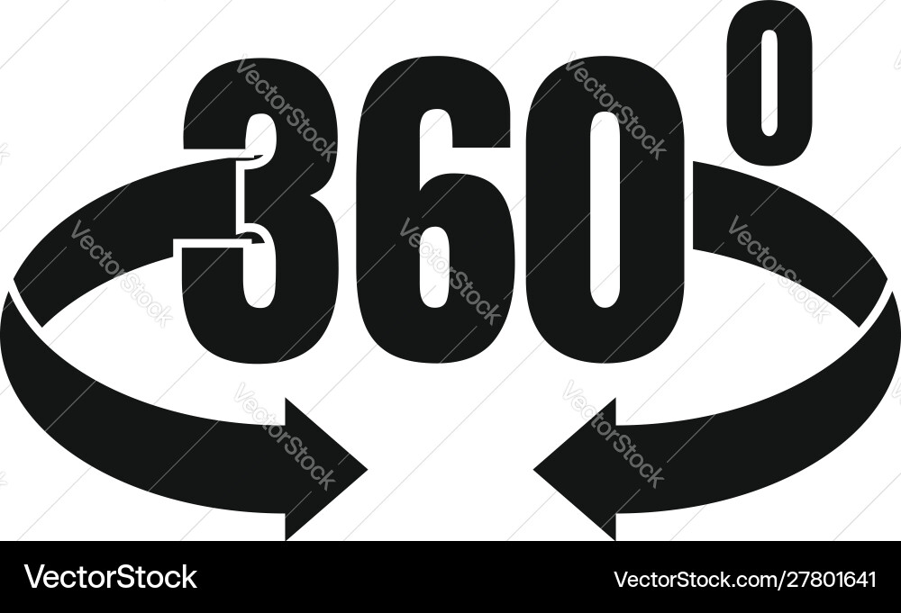 Neural 360 degrees icon simple style Neural 360 degrees icon simple style vector image