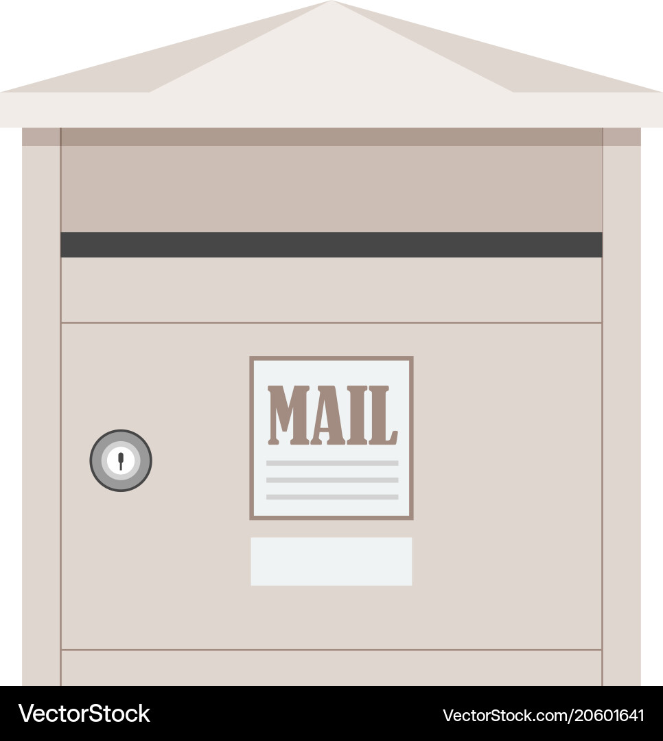 Post box or mailbox icon Vector Image