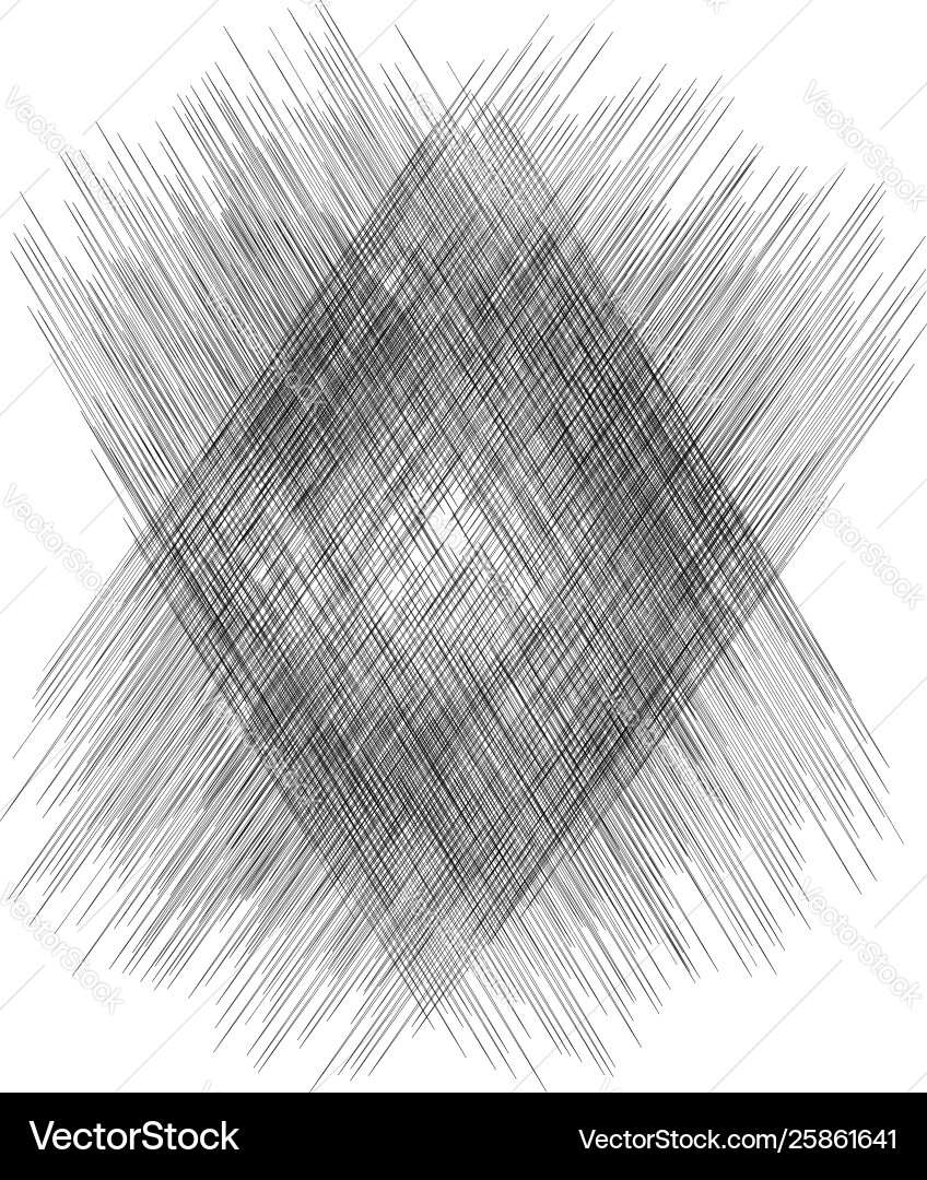 Random edgy lines parallel and intersecting Random edgy lines parallel and intersecting Vector Image