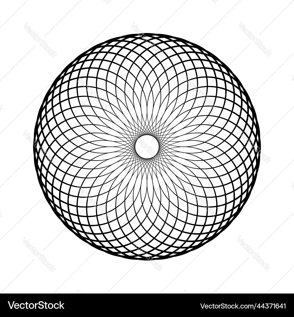 Spirograph Circle Pattern vector image