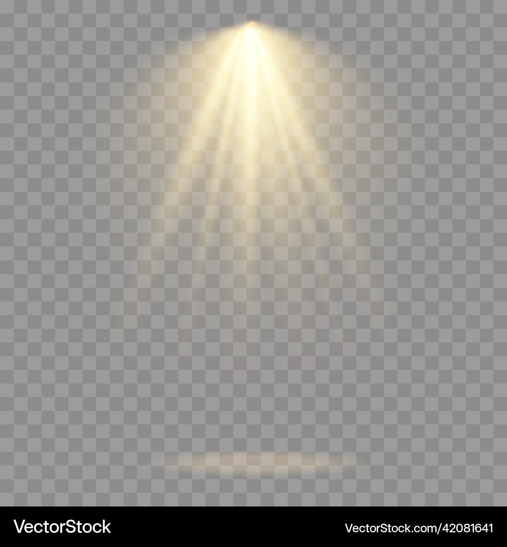 Spotlight Projektor Lichteffekt mit gelben Strahlen Spotlight Projektor Lichteffekt mit gelben Strahlen vektorbild