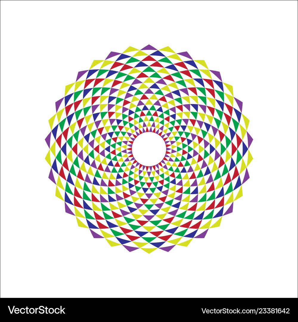 Circular fractal design element Circular fractal design element Vector Image