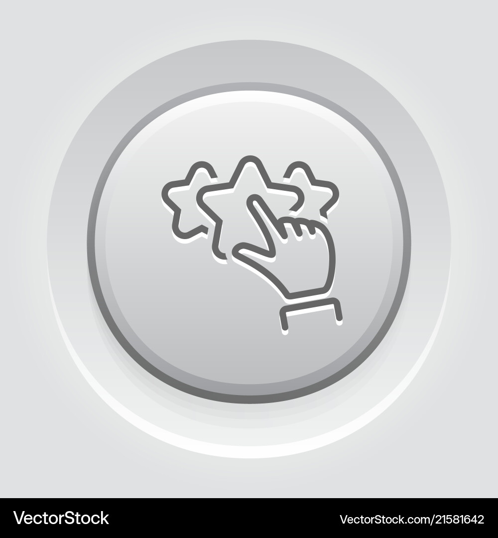 Customer rating line icon Customer rating line icon Vector Image