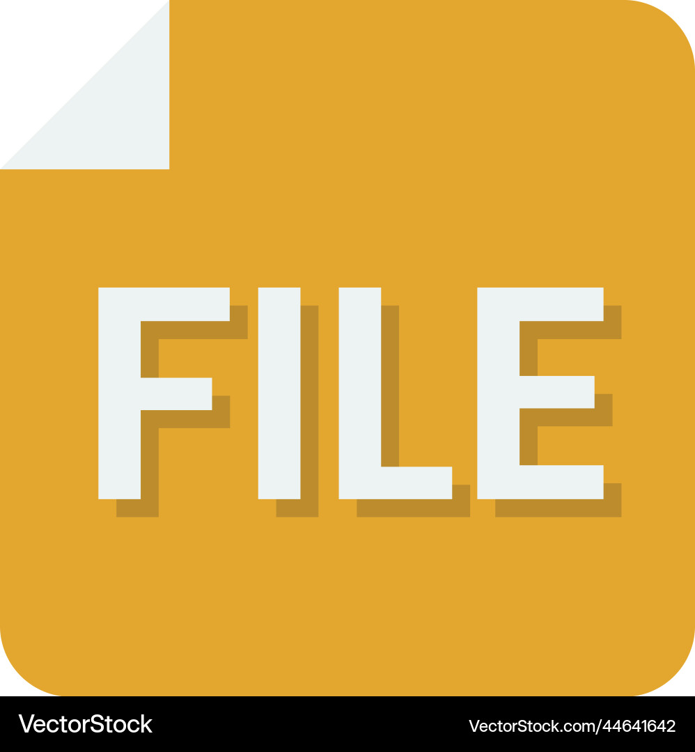File in minimal style Vector Image