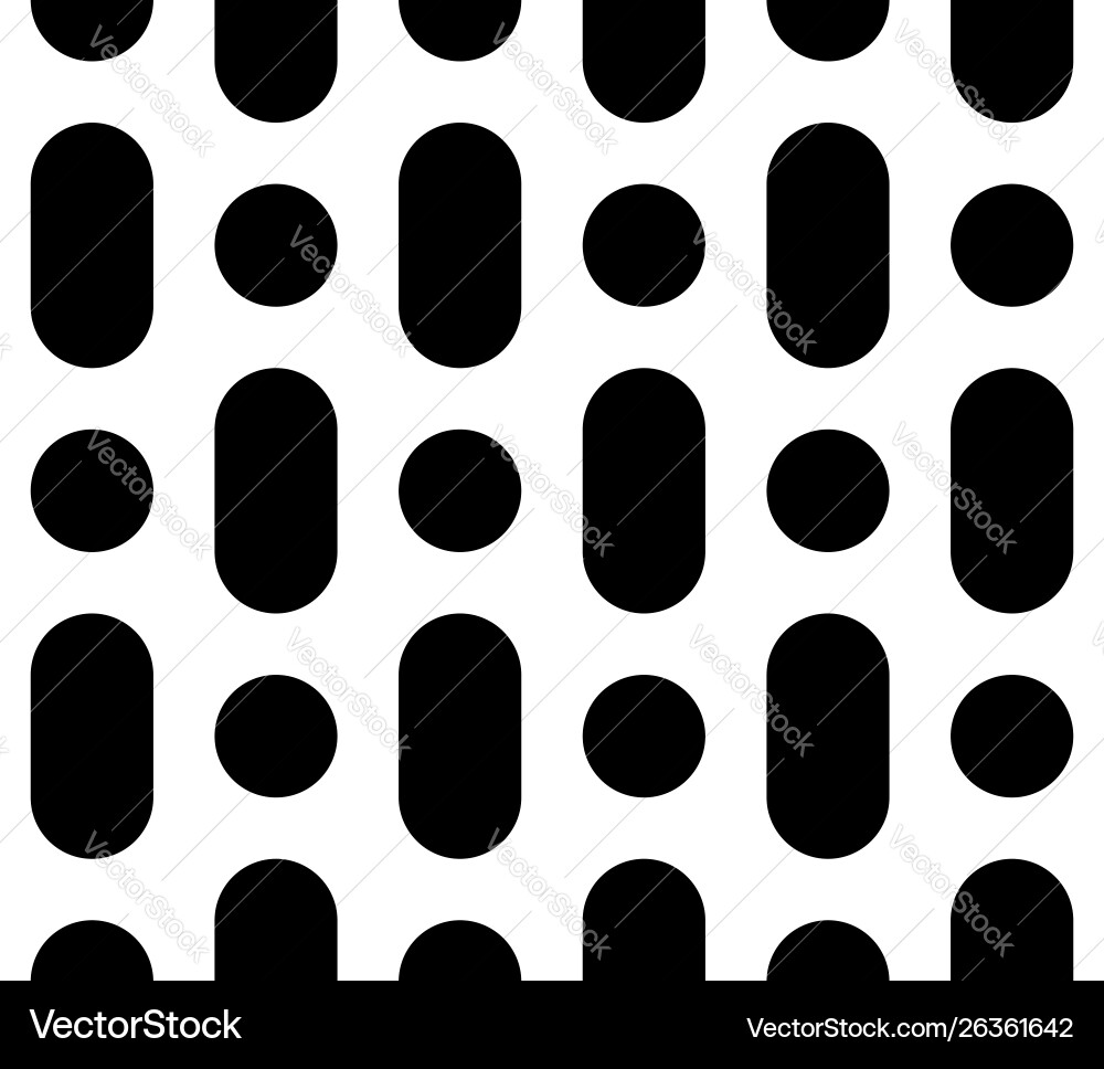 Seamless dots pattern rounded lines circles Seamless dots pattern rounded lines circles vector image