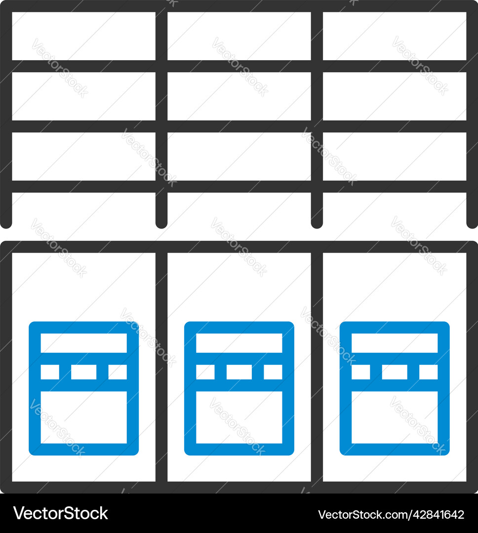 Warehouse logistic concept icon Warehouse logistic concept icon vector image