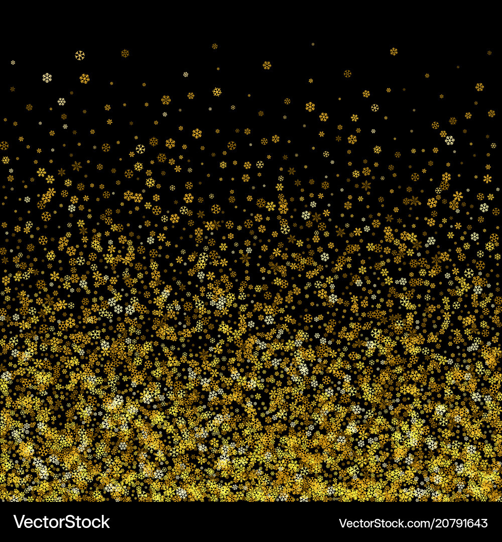 Abstract pattern of falling snowflakes Vector Image