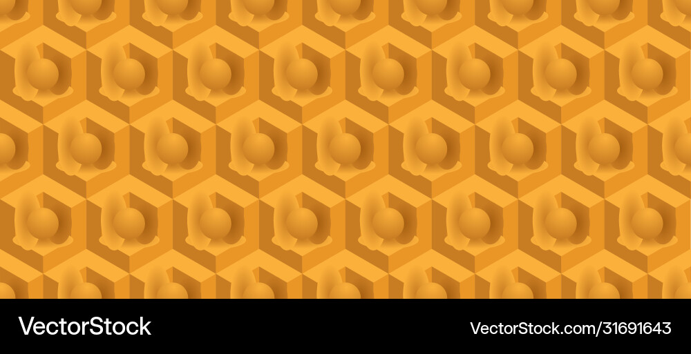 Abstract seamless three-dimensional pattern Abstract seamless three-dimensional pattern vector image