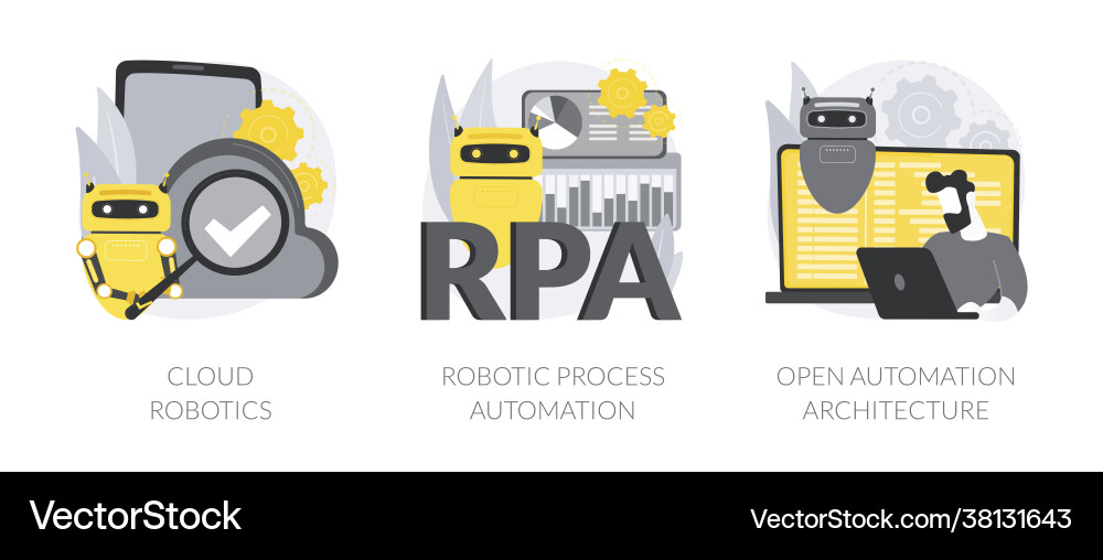 Computer science abstract concept Vector Image