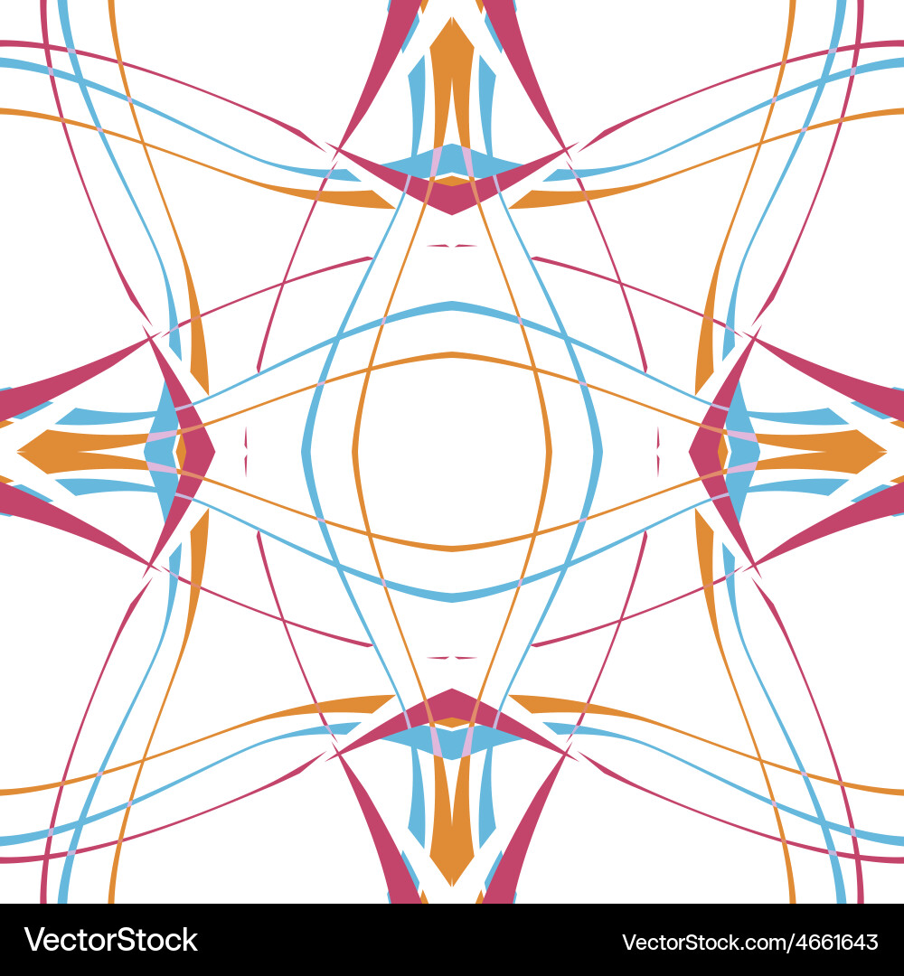 Geometric Pattern with Bold Lines vector image