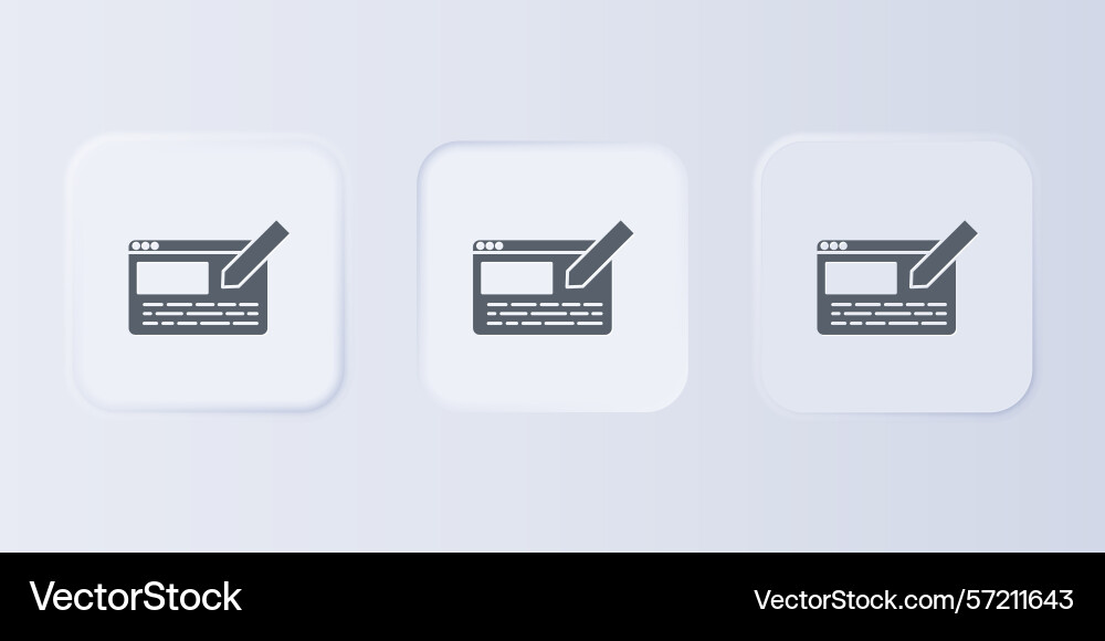 Grey ui or ux design icon isolated Grey ui or ux design icon isolated vector image