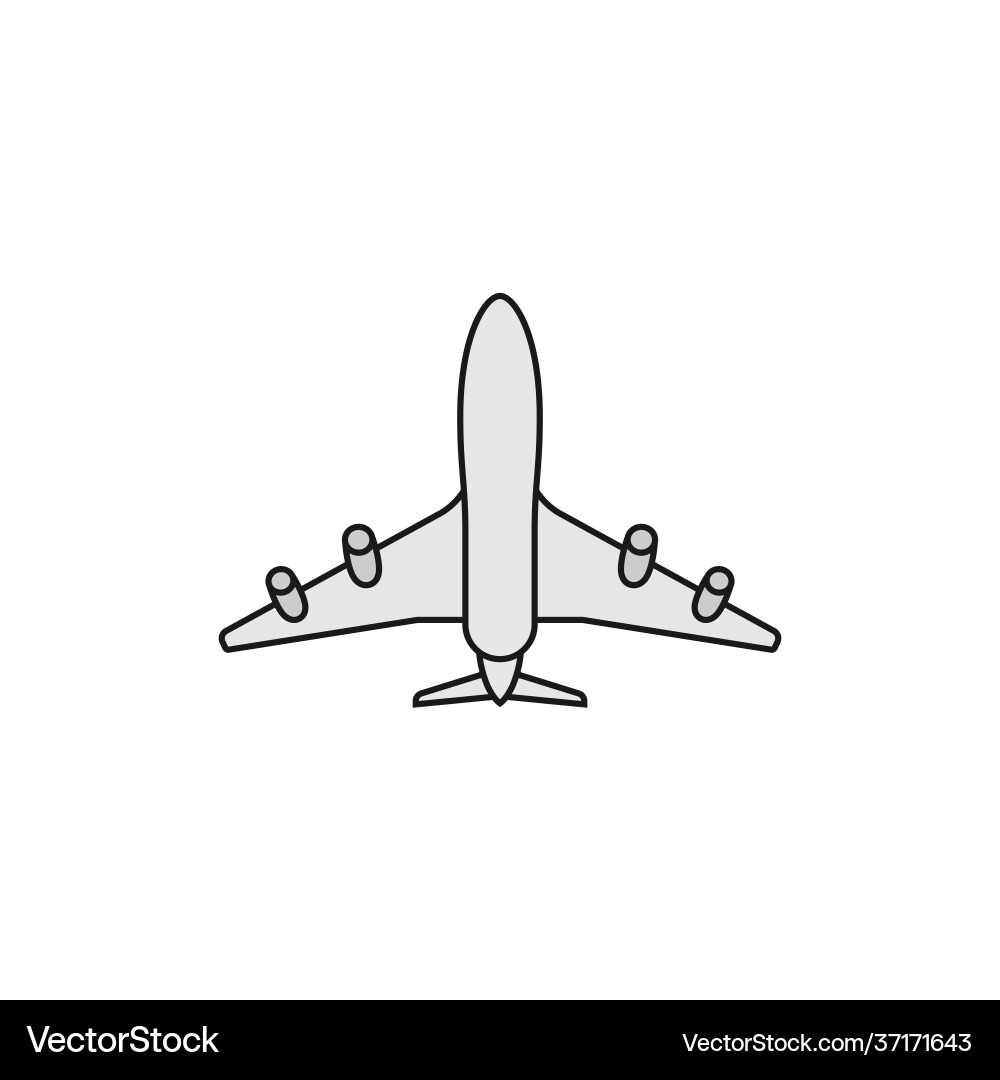 Icon ein fliegendes Passagierflugzeug Icon ein fliegendes Passagierflugzeug vektorbild