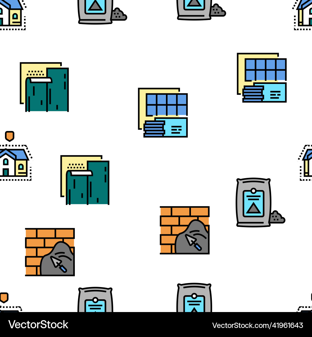 Insulation building seamless pattern Insulation building seamless pattern vector image