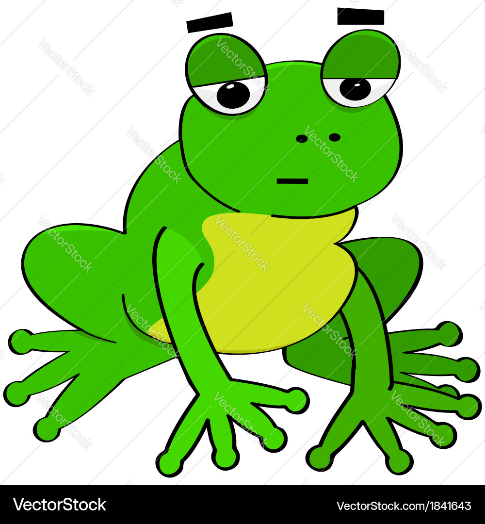 Lazy Frog vector image