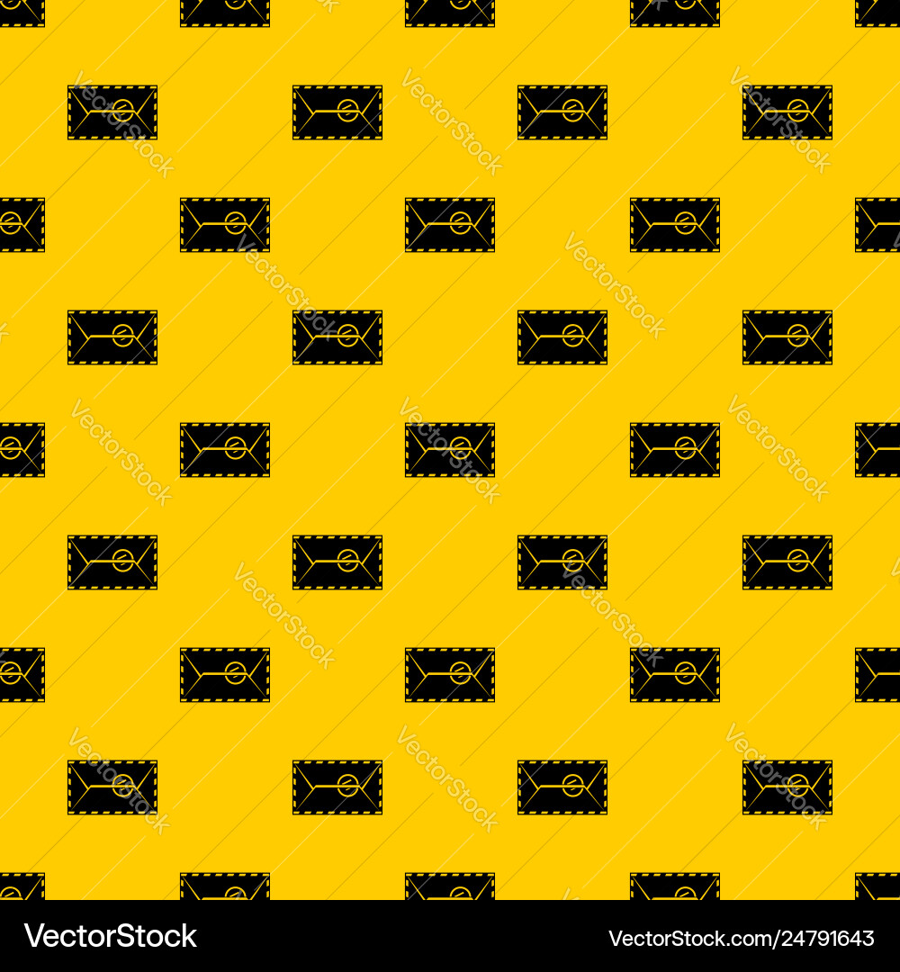 Mail envelope with a stamp pattern Mail envelope with a stamp pattern vector image