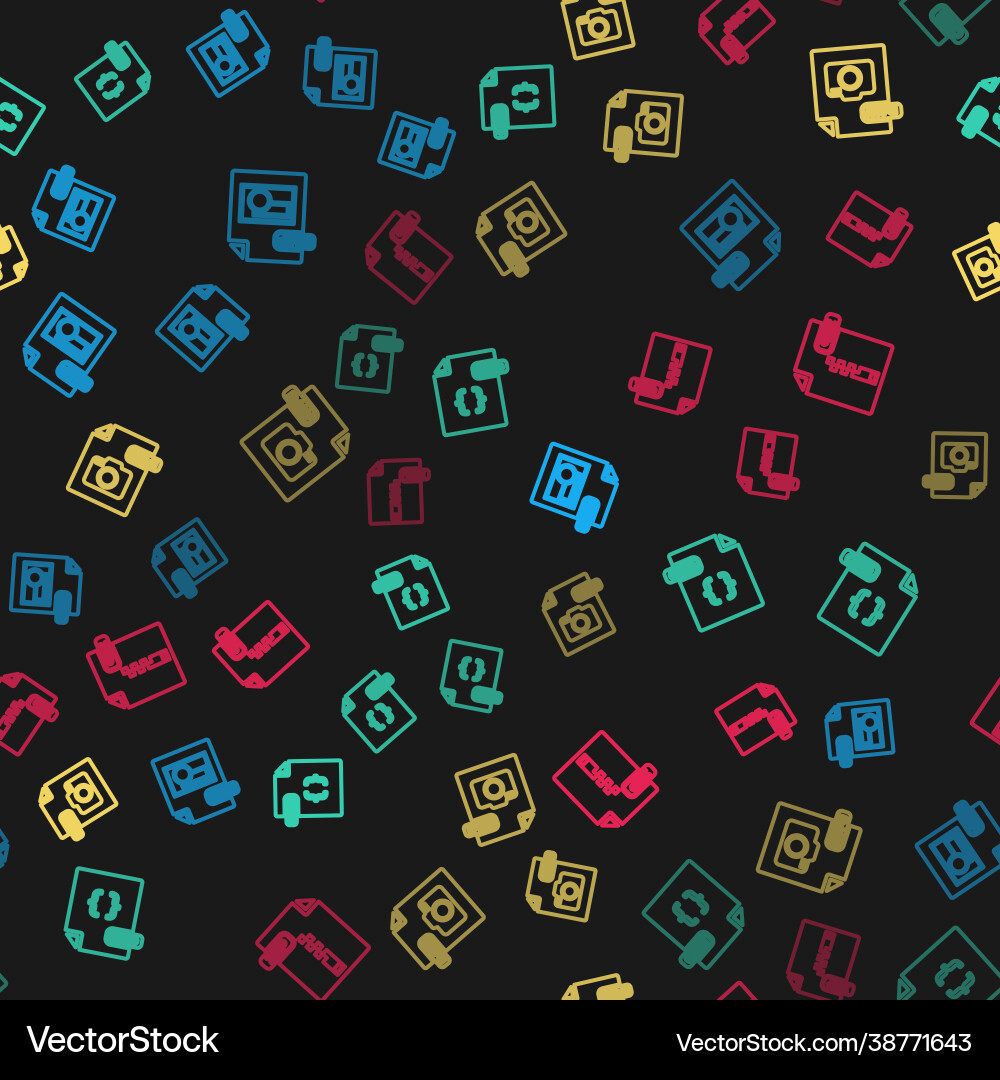 Set line bmp file document css raw and zip Set line bmp file document css raw and zip Vector Image