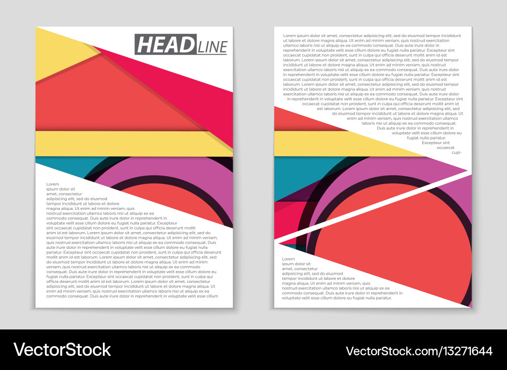 Abstract layout background set for art Vector Image