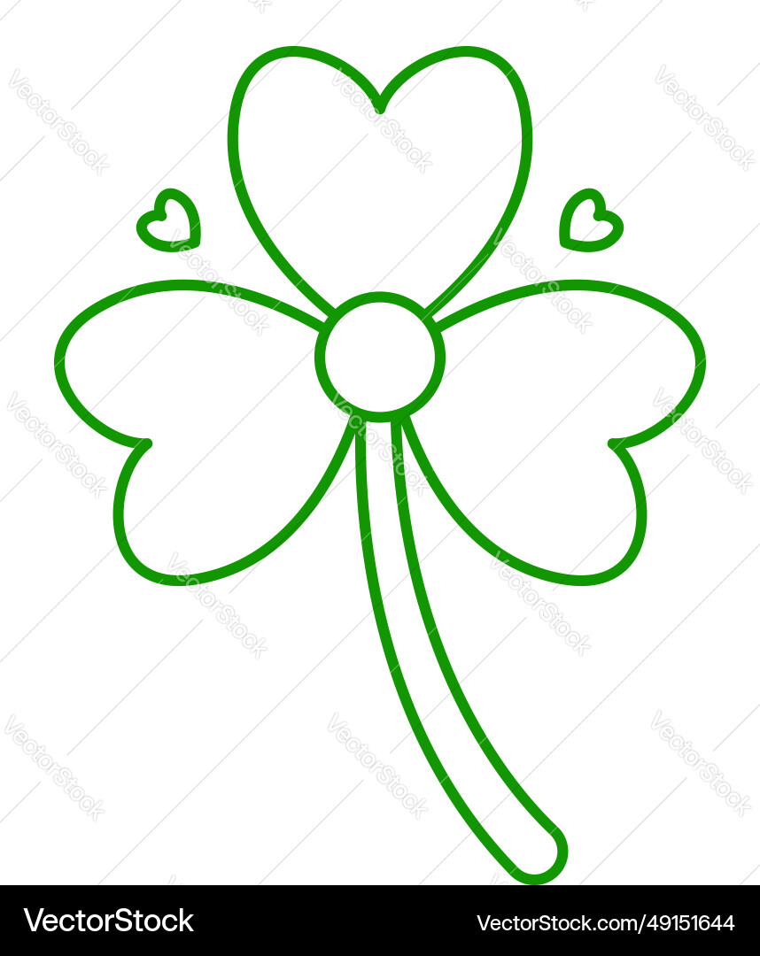 Cloverleaf element design pattern frame collection Vector Image