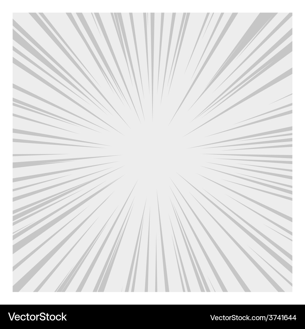 Comics radial speed lines graphic effects Vector Image