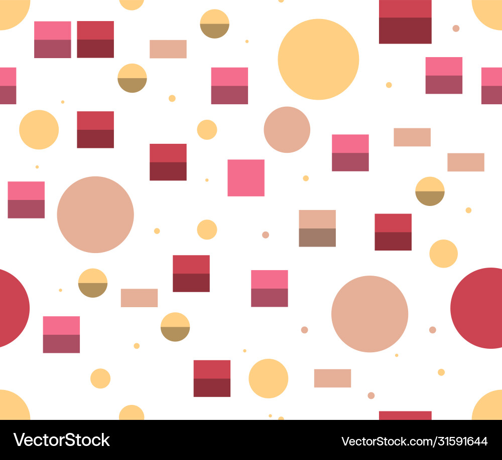 Minimalistic geometric repeat color pattern vector image