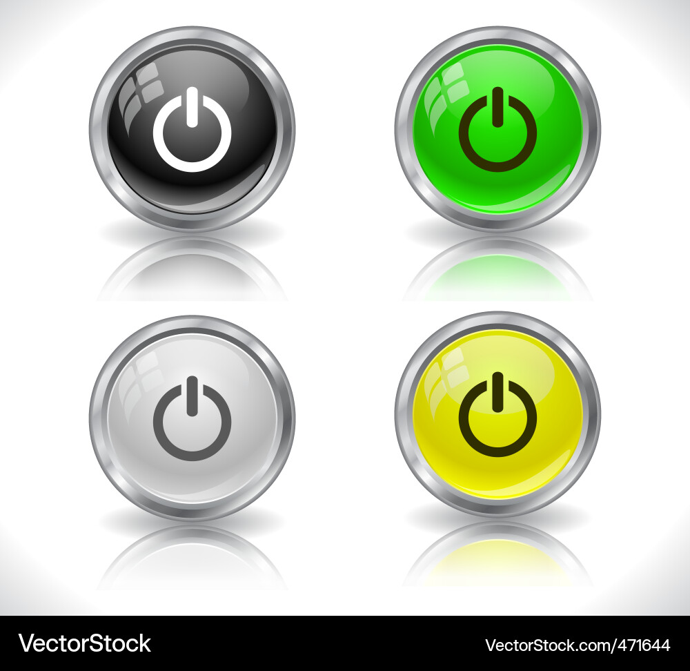 Modern Website Buttons Vector Image