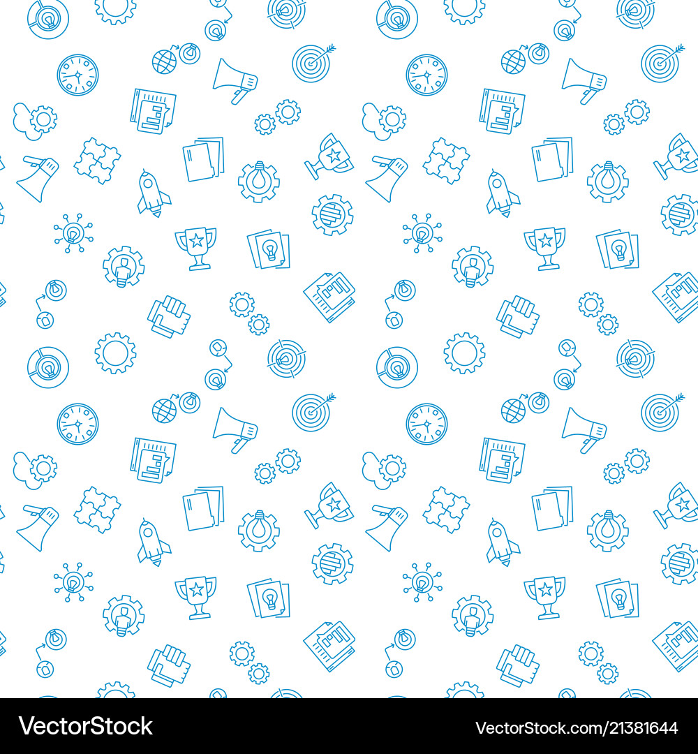 Startup seamless outline pattern Startup seamless outline pattern vector image