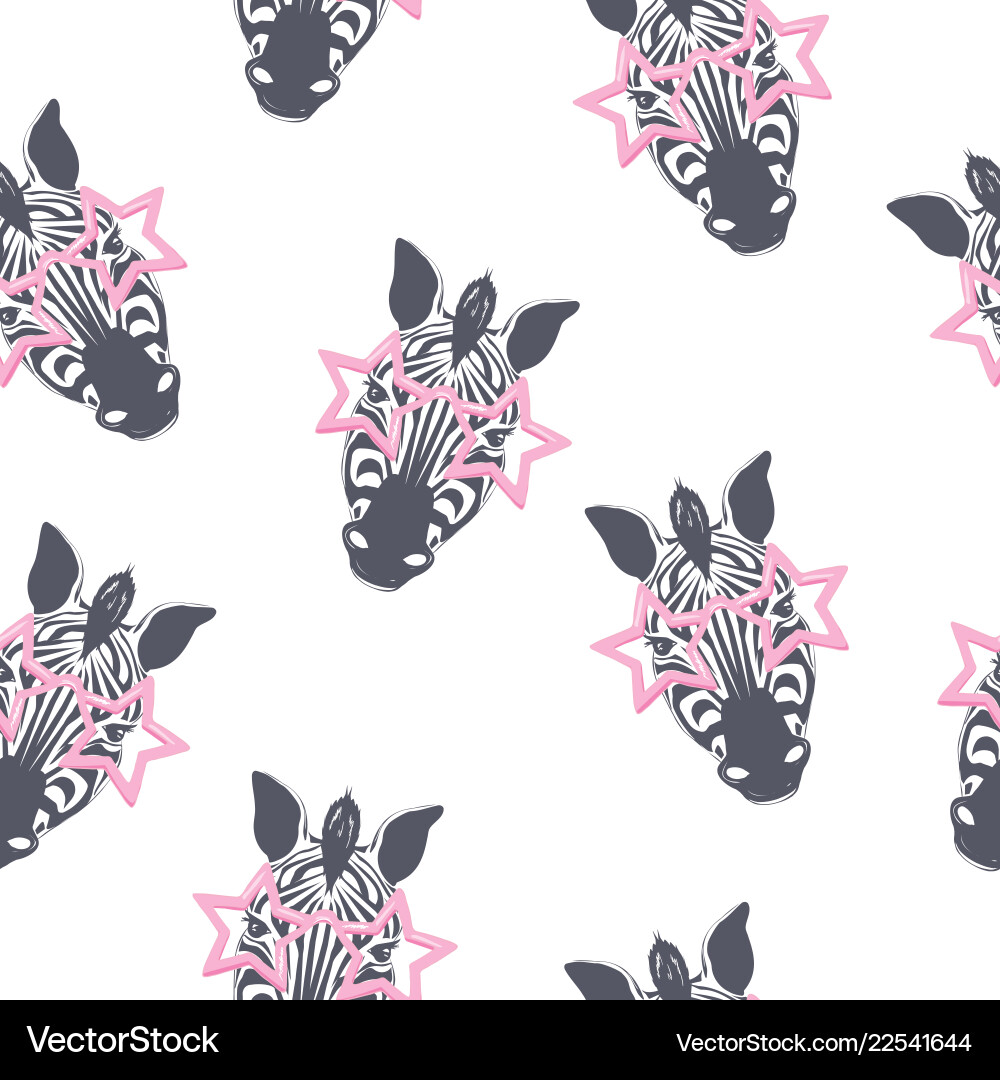 Zebra pattern kid safari print Zebra pattern kid safari print vector image