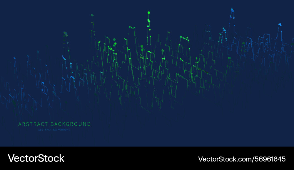 Abstract background color graph from lines vector image