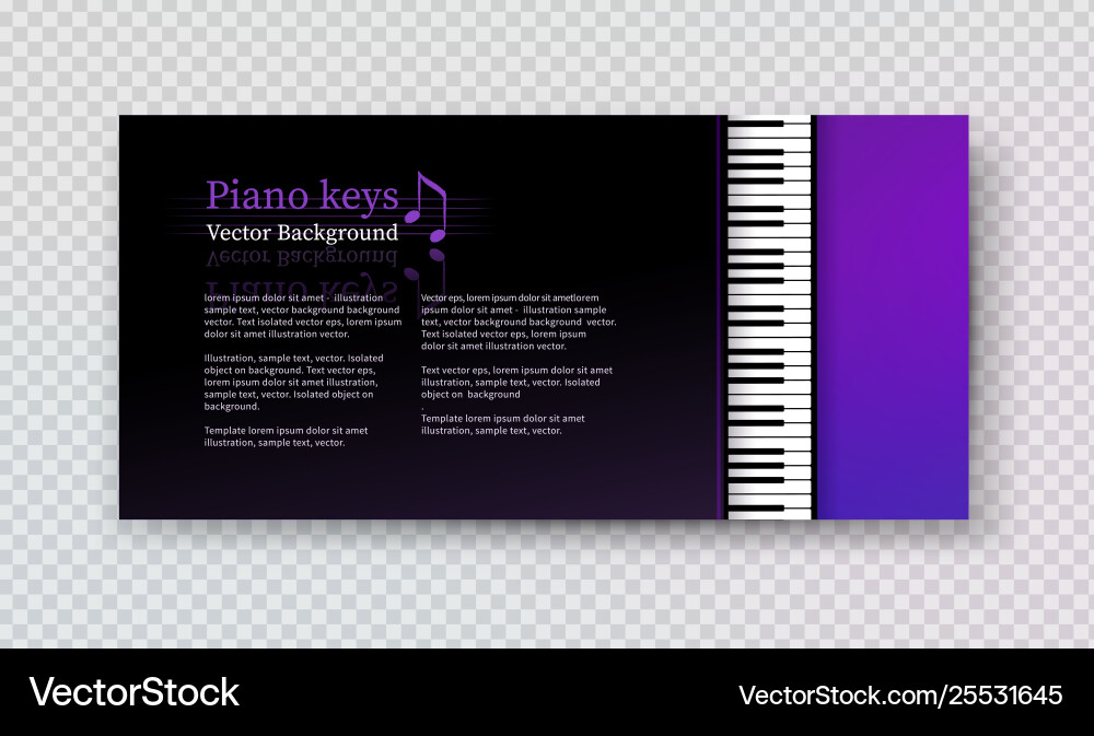 Design template with top view piano keys Design template with top view piano keys vector image