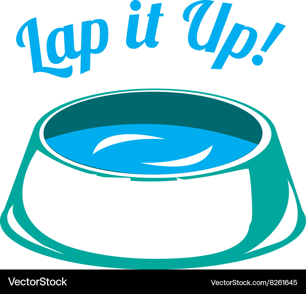 Lap it up Vector Image