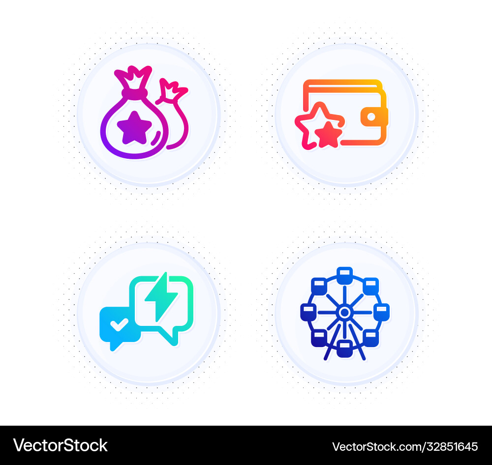Loyalty points program and lightning bolt Loyalty points program and lightning bolt vector image