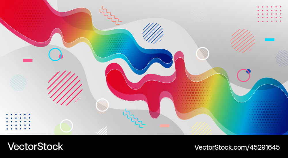 Modern background with fluid shape colorful Modern background with fluid shape colorful vector image