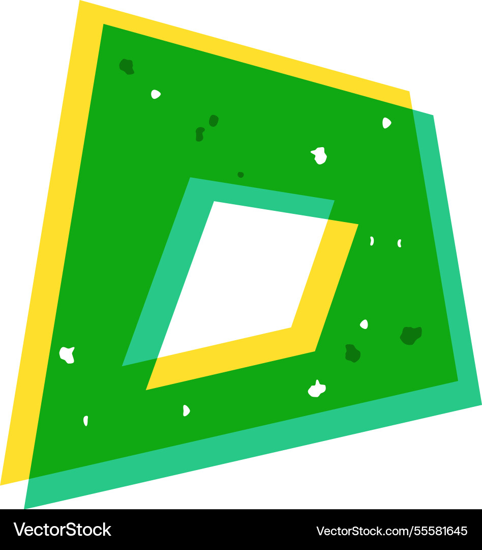 Riso print geometric basic element vector image