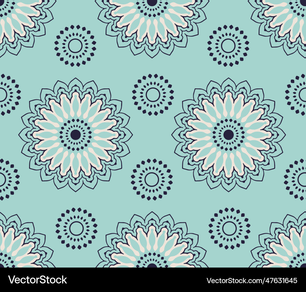 Seamless pattern with decorative circles Seamless pattern with decorative circles vector image